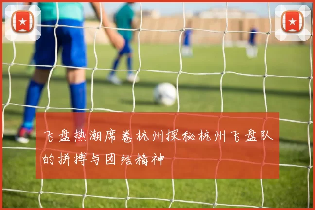 飞盘热潮席卷杭州探秘杭州飞盘队的拼搏与团结精神